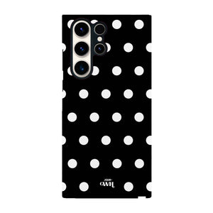 xoxo Wildhearts Polka Dots (Black) - Samsung Galaxy S23 Ultra