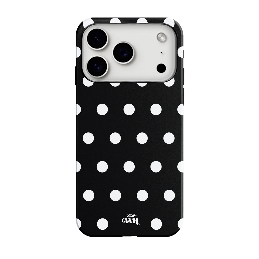 Polka Dots (Black) - iPhone 17 Pro