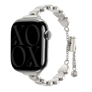 Apple Watch Stahlarmband 'Hearts' (Polarstern) - 38/40/41/42mm