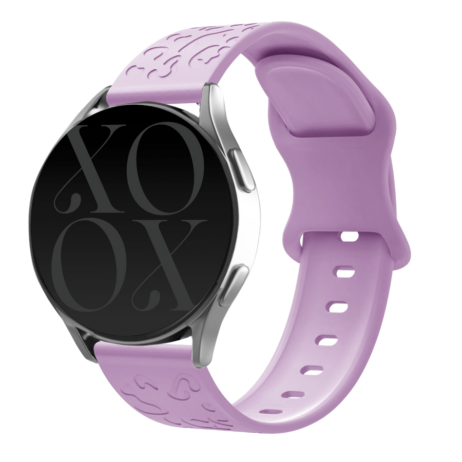 xoxo Wildhearts - Amazfit GTS (1) siliconen bandje Leopard Print - lilac