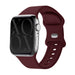 Apple Watch Silikonarmband (Burgundy)