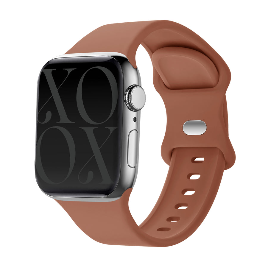 Apple Watch silicone strap brown