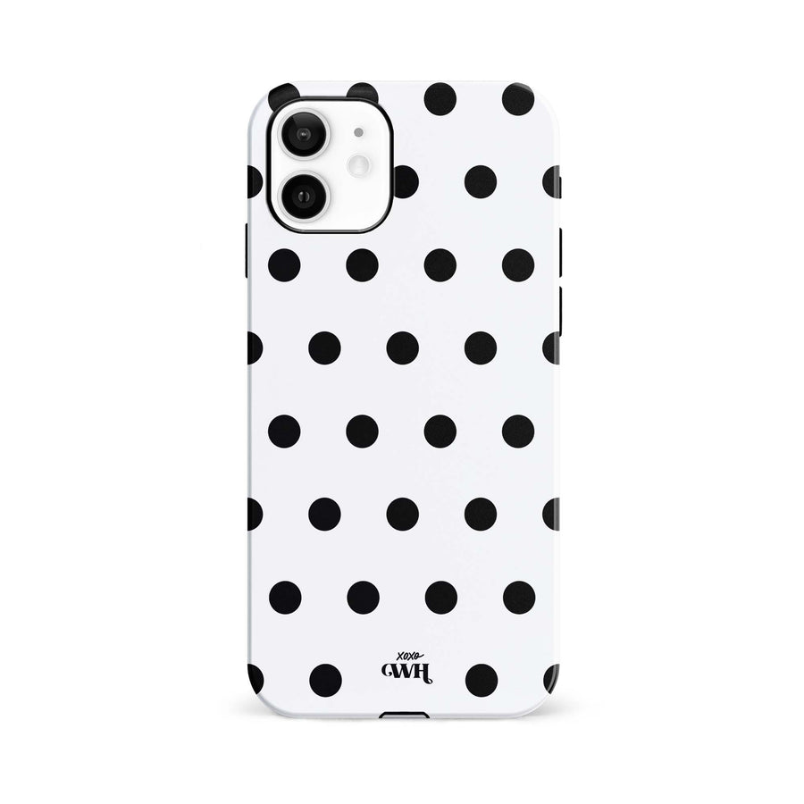 Polka Dots (White) MagSafe - Double Layer - iPhone 12