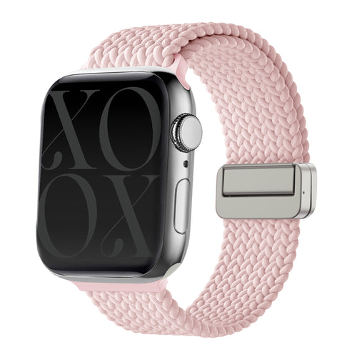 xoxo Wildhearts Apple Watch geweven nylon bandje (roze) - 38/40/41/42mm