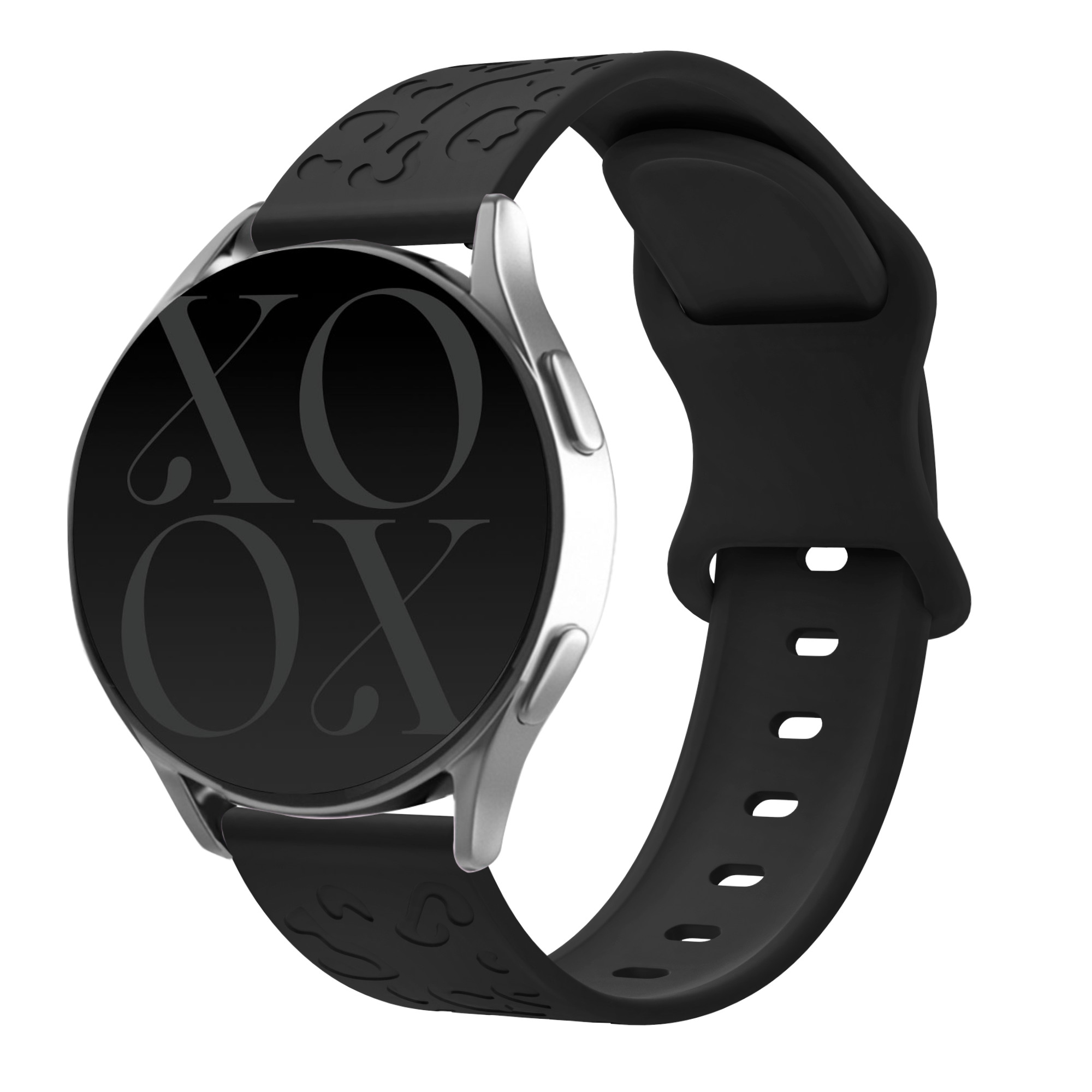 xoxo Wildhearts - Amazfit GTS 2 - 2e - 2 Mini siliconen bandje Leopard Print - black