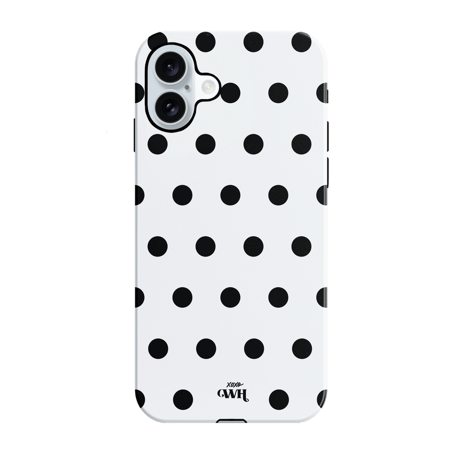Polka Dots (White) MagSafe - Double Layer - iPhone 16