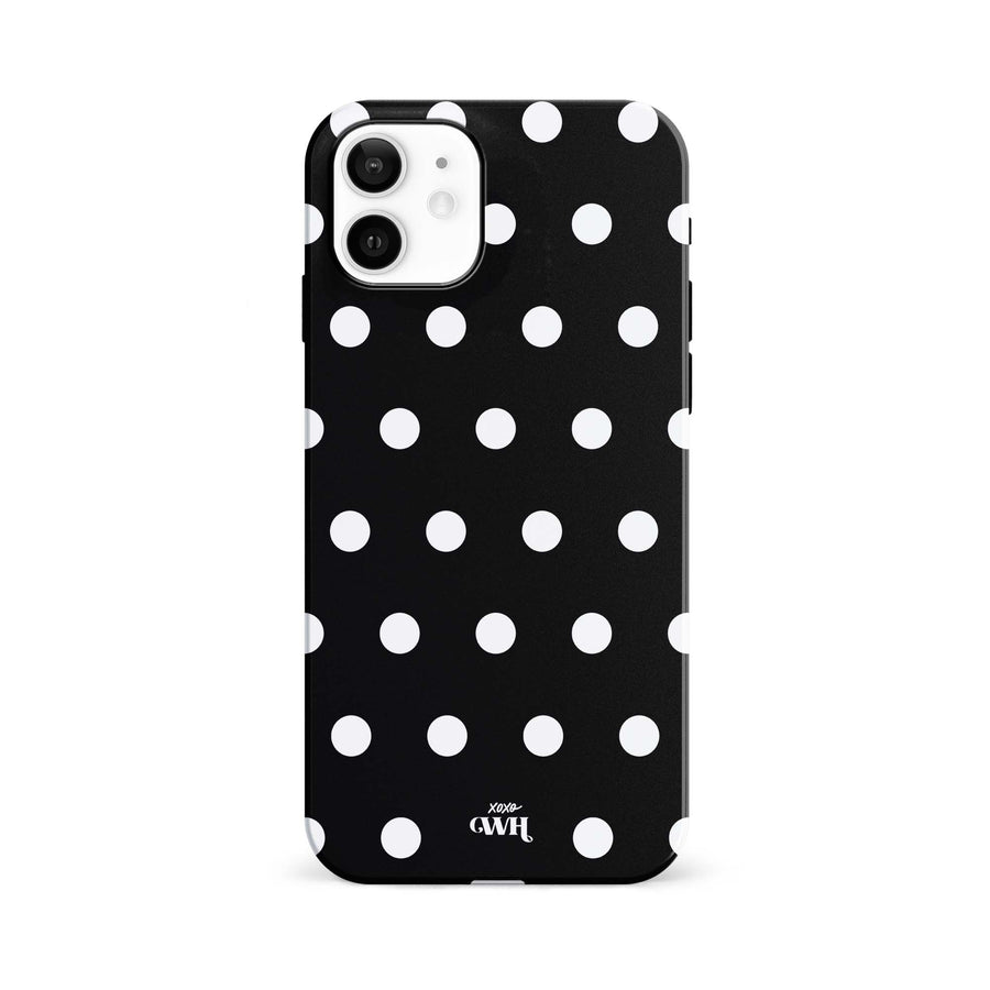 Polka Dots (Black) MagSafe - Double Layer - iPhone 12