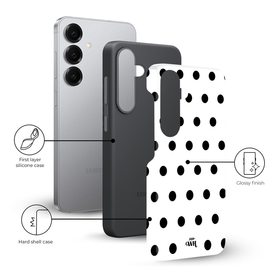 Polka Dots (White) - Samsung Galaxy S23