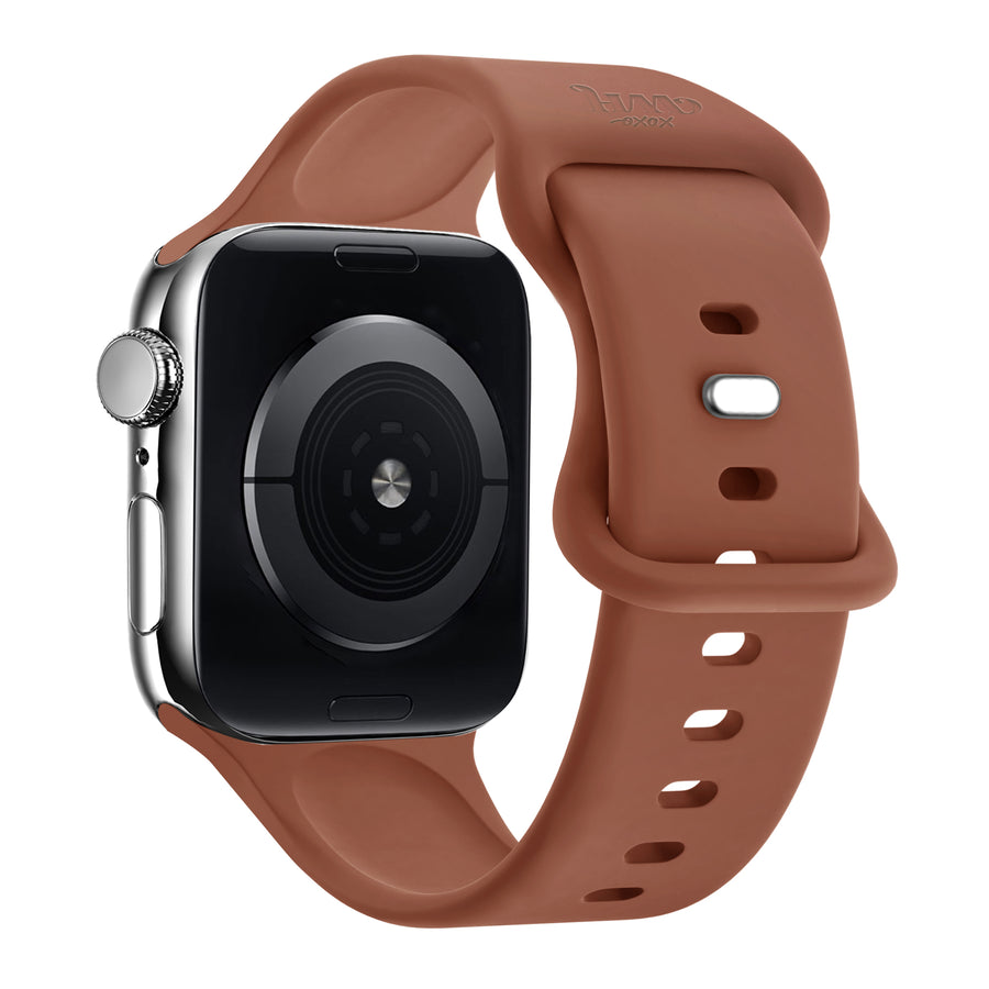 Apple Watch silicone strap brown