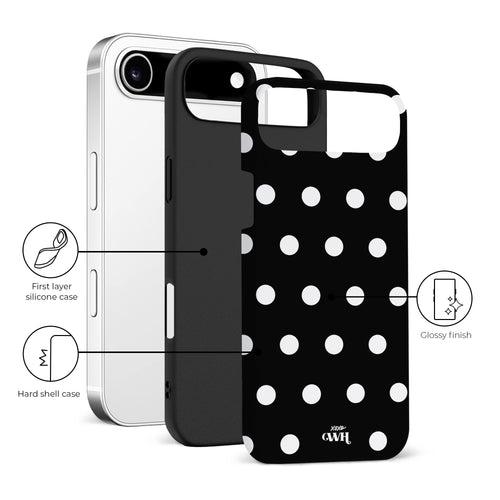 xoxo Wildhearts Polka Dots (Black) - iPhone 17 Air