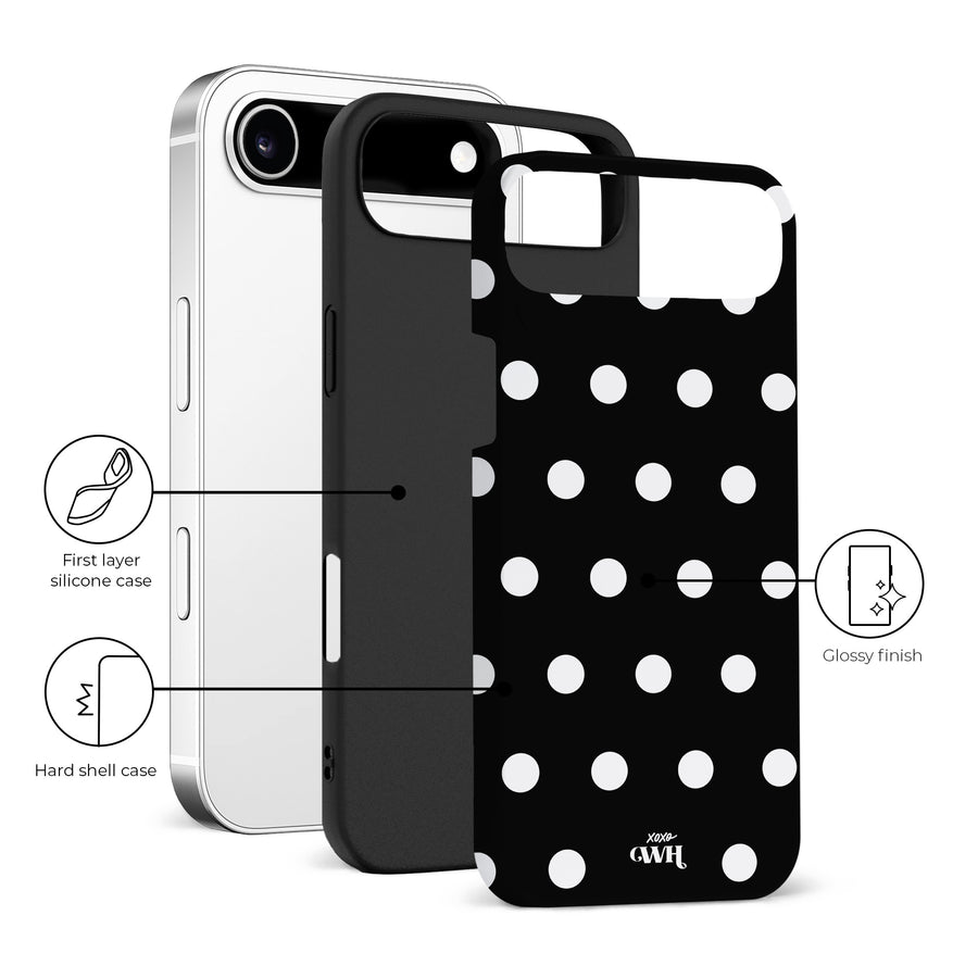 Polka Dots (Black) - iPhone 17 Air