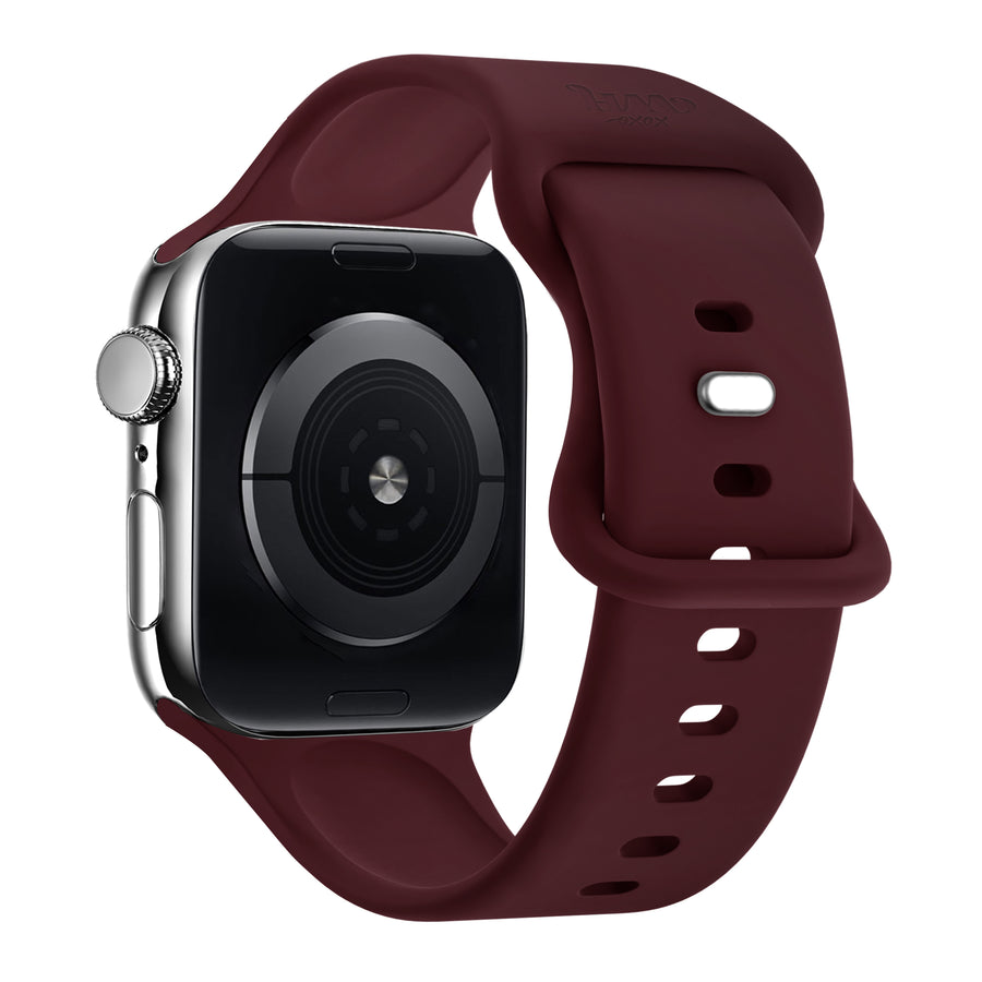 Apple Watch silicone strap burgundy