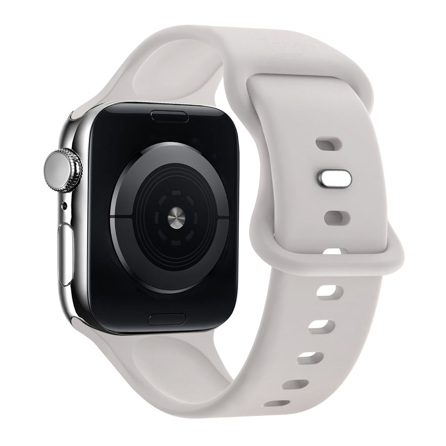 Apple Watch silicone strap starlight