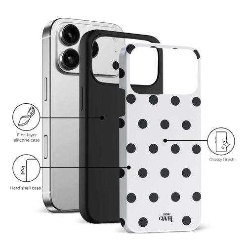 xoxo Wildhearts Polka Dots (White) - iPhone 17 Pro