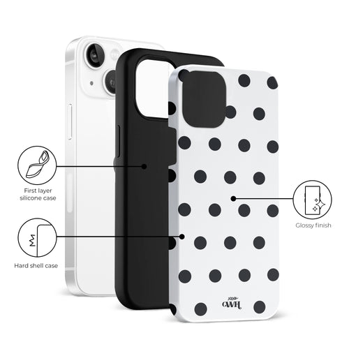 xoxo Wildhearts Polka Dots (White) - iPhone 13