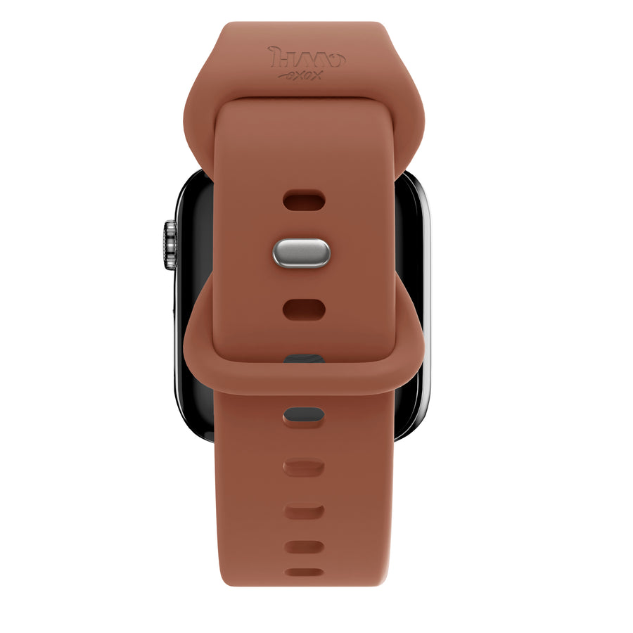 Apple Watch silicone strap brown