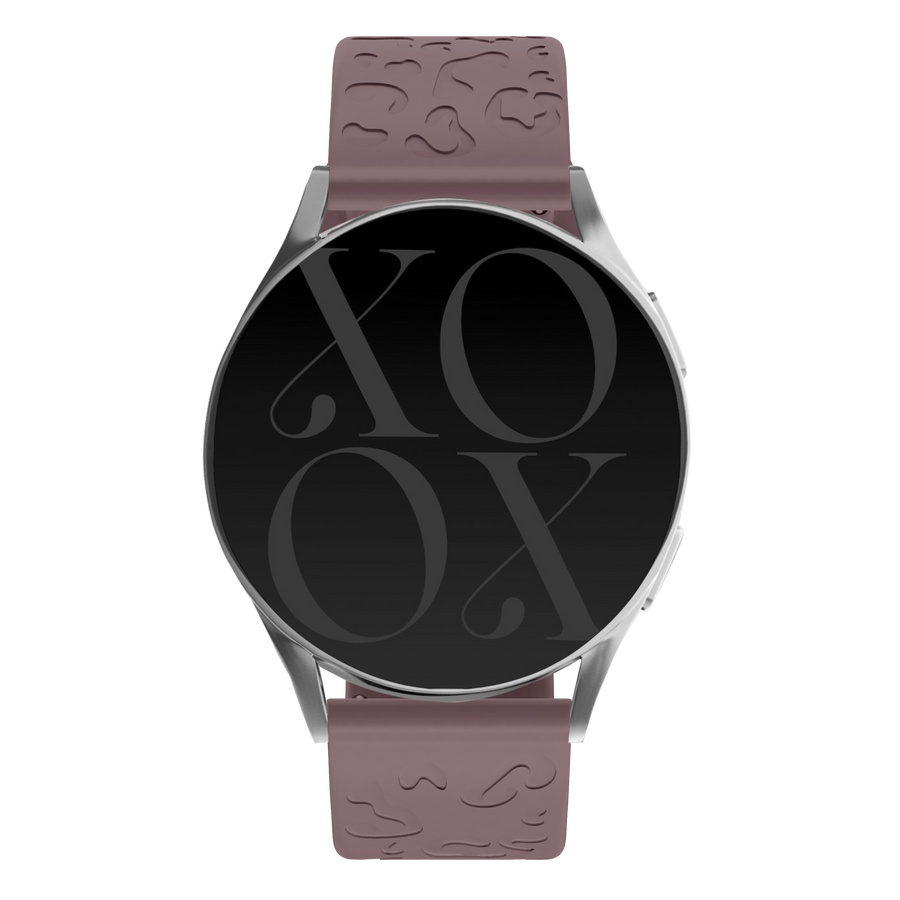 xoxo Wildhearts - Polar Ignite siliconen bandje Leopard Print - berry purple