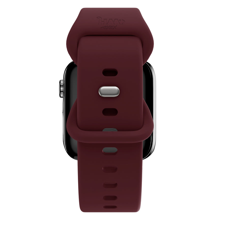 Apple Watch silicone strap burgundy