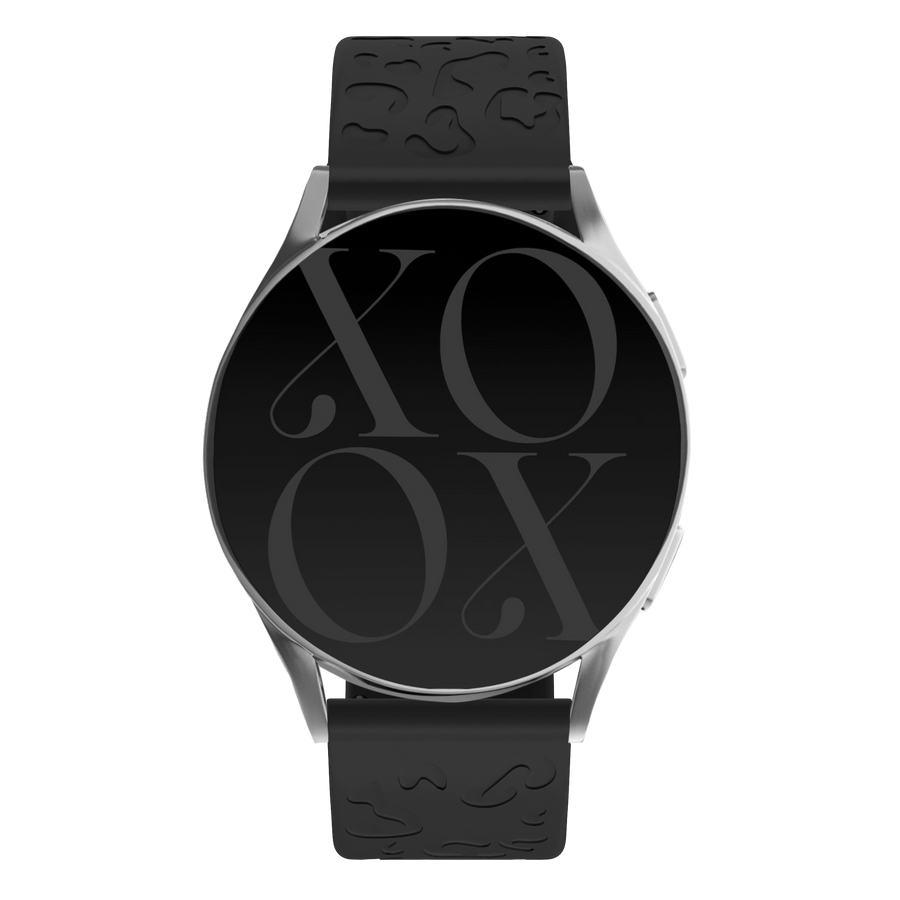 xoxo Wildhearts - Samsung Galaxy Watch 5 44mm siliconen bandje Leopard Print - black