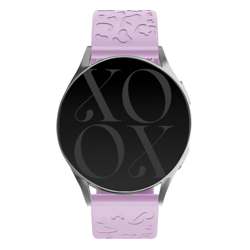 xoxo Wildhearts - Amazfit GTS 3 siliconen bandje Leopard Print - lilac