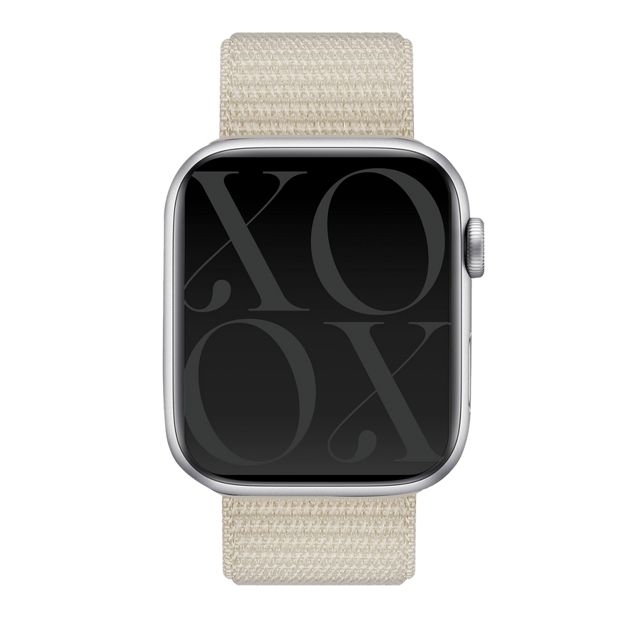 Apple Watch nylon strap starlight
