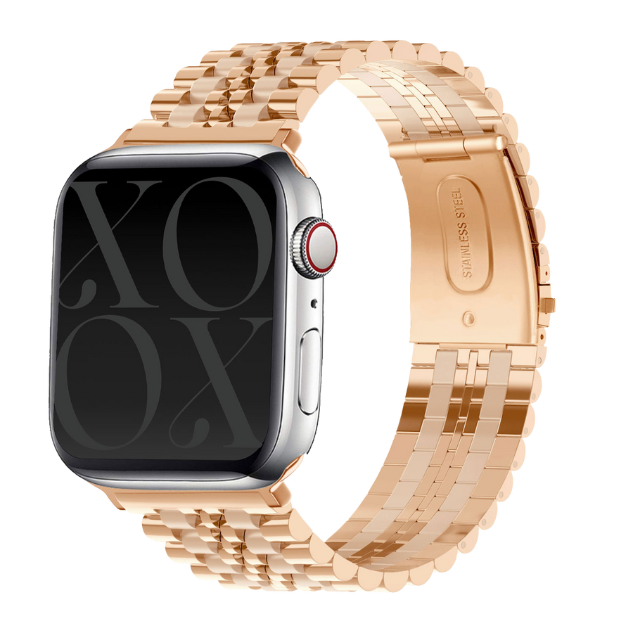 Bracelet acier Apple Watch or rose
