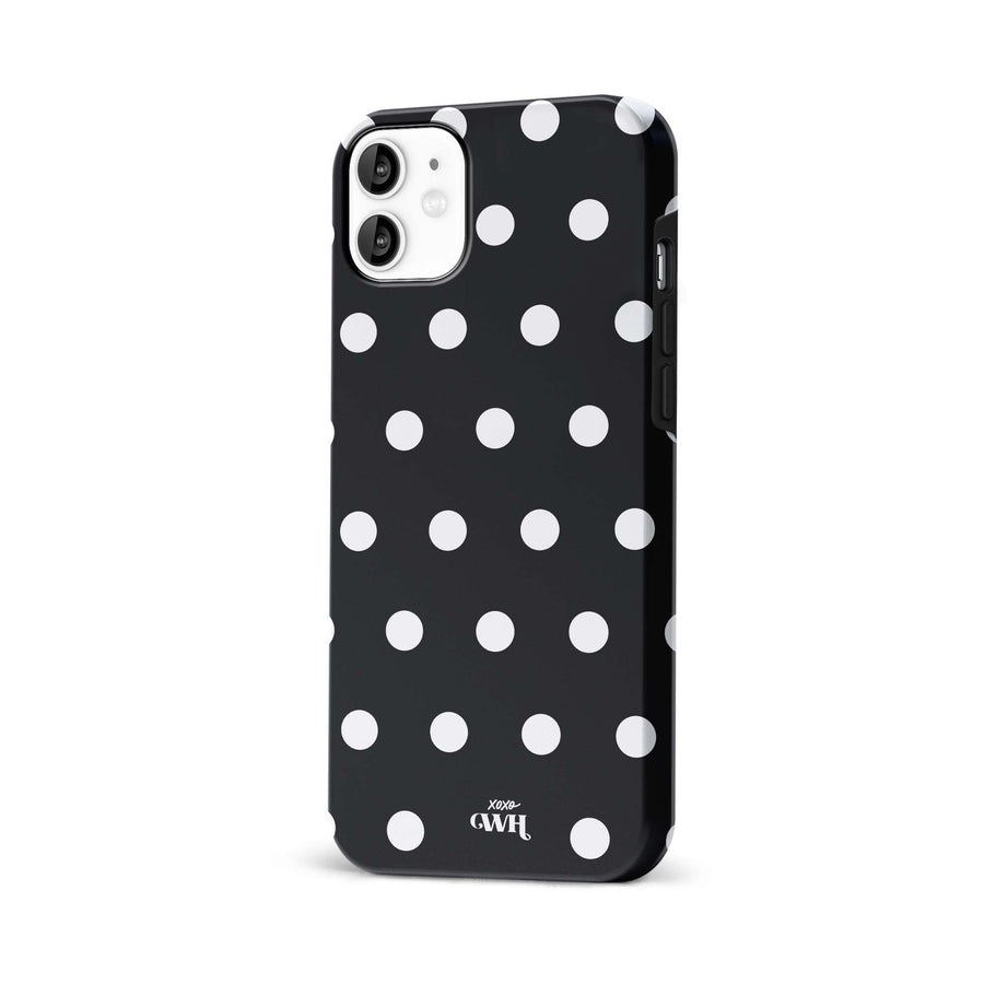 Polka Dots (Black) MagSafe - Double Layer - iPhone 12