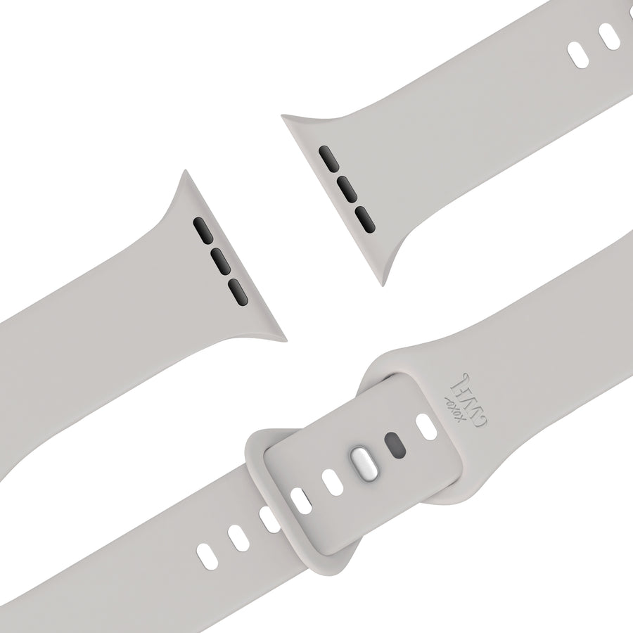 Apple Watch silicone strap starlight