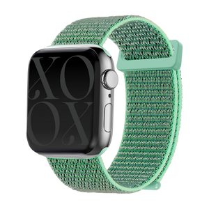 xoxo Wildhearts Apple Watch nylon bandje (groen)