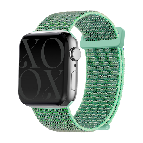 xoxo Wildhearts Apple Watch nylon bandje (groen)