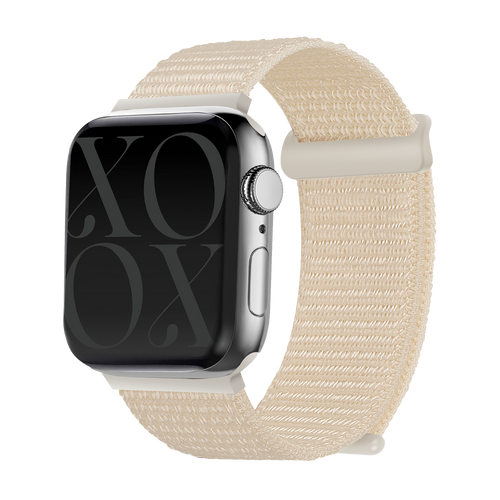 xoxo Wildhearts Apple Watch nylon bandje (beige)
