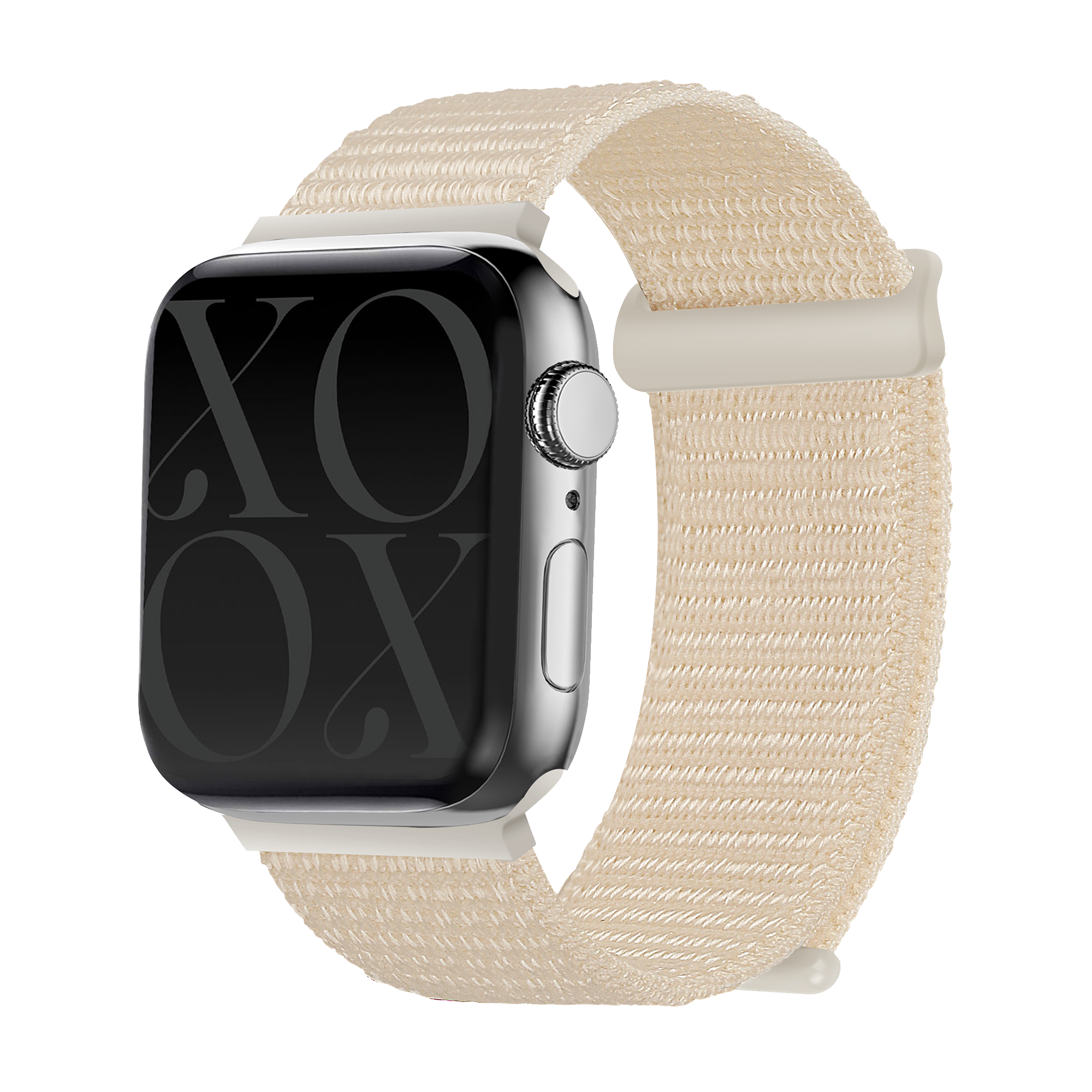 xoxo Wildhearts Apple Watch nylon bandje (beige)