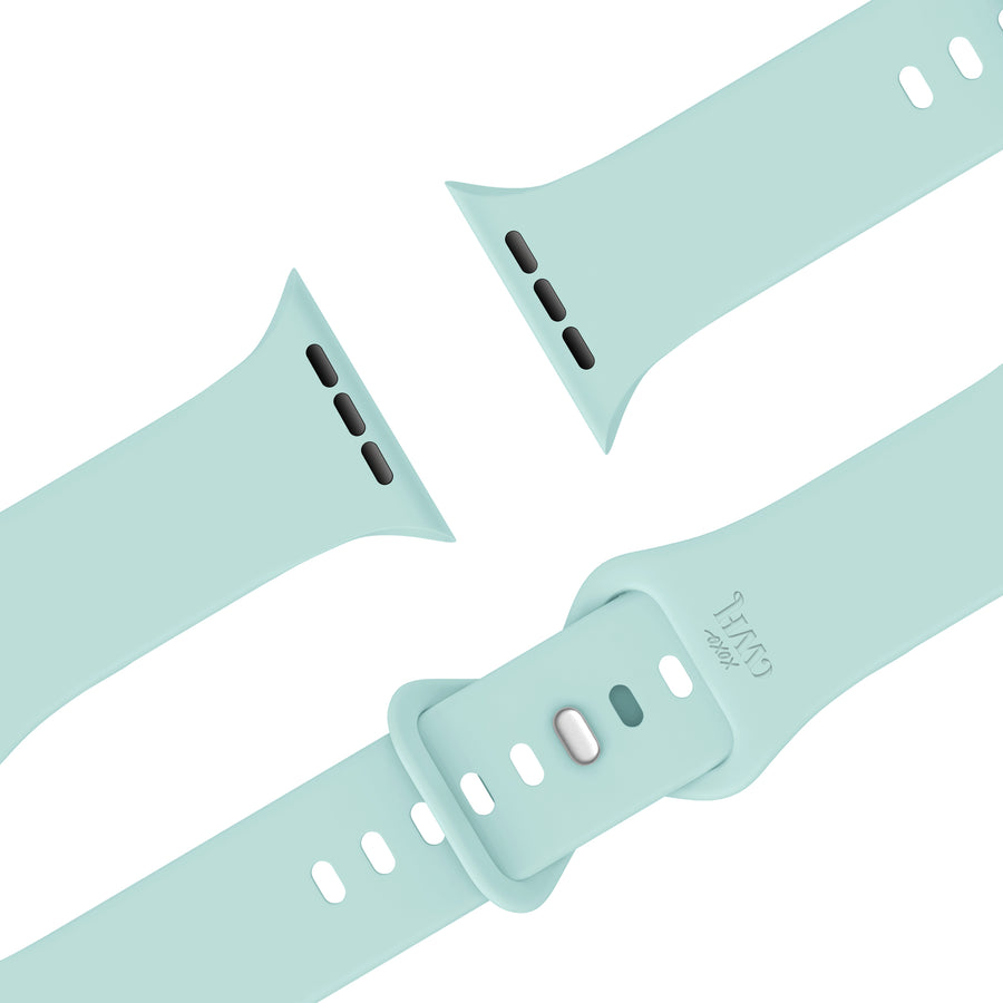 Apple Watch silicone strap mint