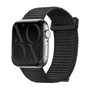 xoxo Wildhearts Apple Watch nylon bandje (zwart)