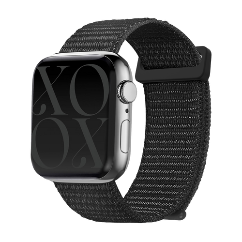 xoxo Wildhearts Apple Watch nylon bandje (zwart)
