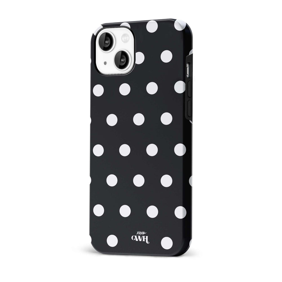 Polka Dots (Black) - iPhone 15
