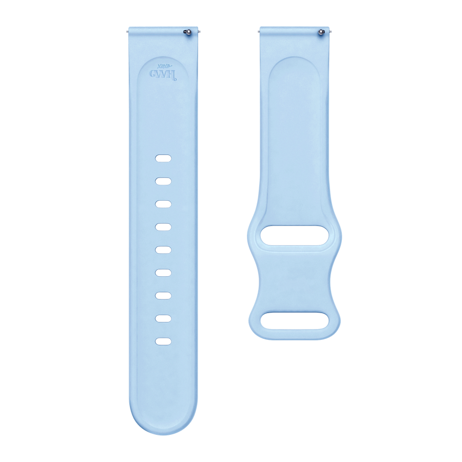 xoxo Wildhearts - Amazfit GTR 42mm siliconen bandje Leopard Print - light blue