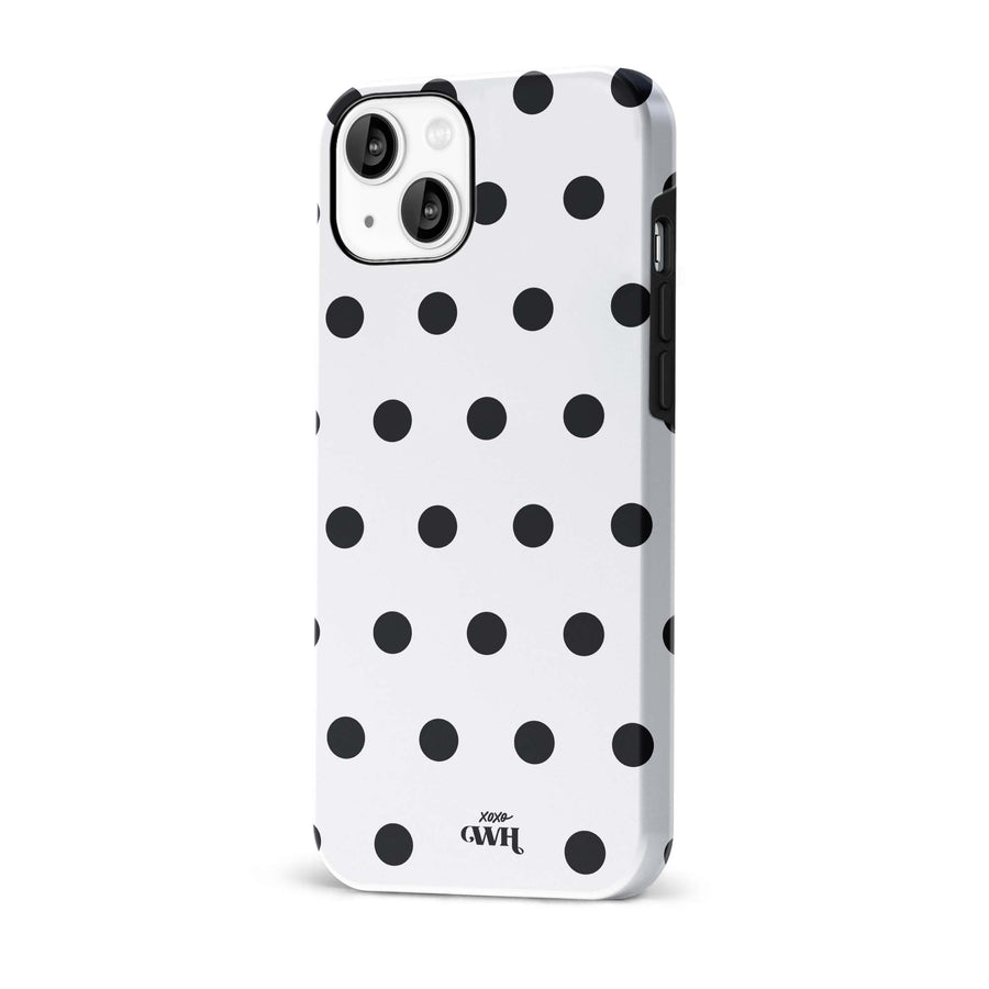 Polka Dots (White) - iPhone 13 mini