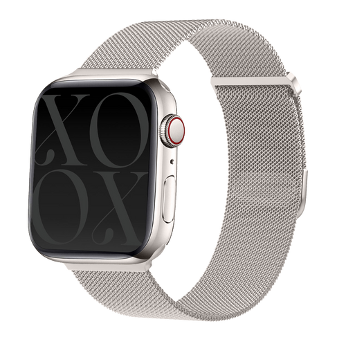 xoxo Wildhearts - Apple Watch Milanees bandje sterrenlicht