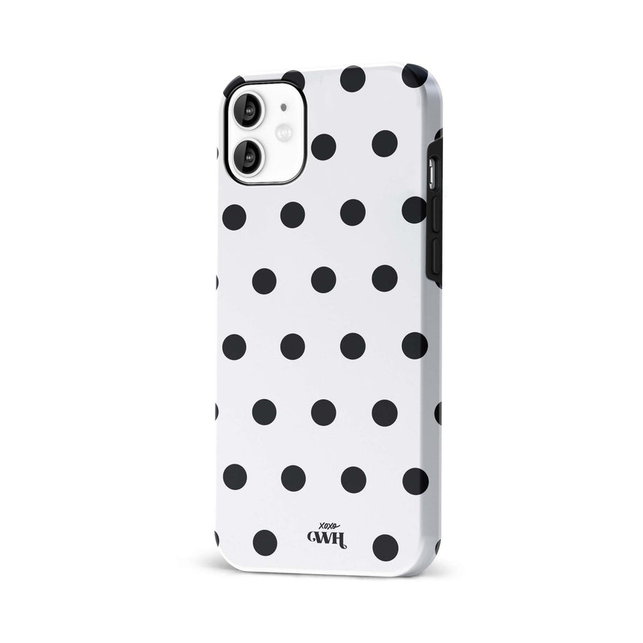 Polka Dots (White) MagSafe - Double Layer - iPhone 12