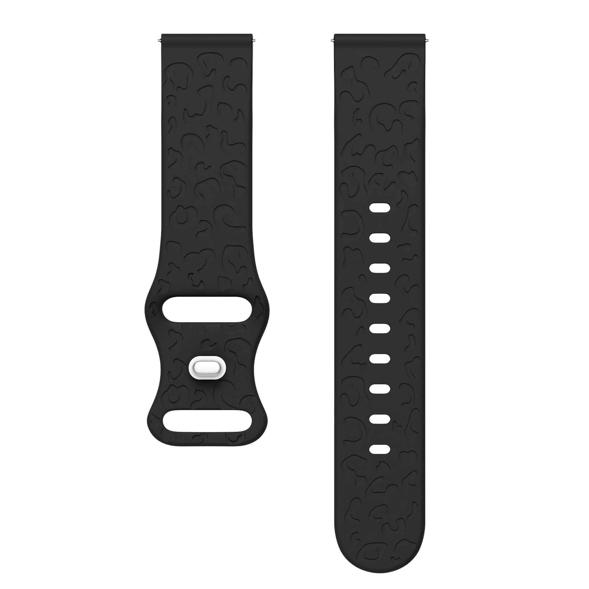 xoxo Wildhearts - Amazfit GTS 3 siliconen bandje Leopard Print - black