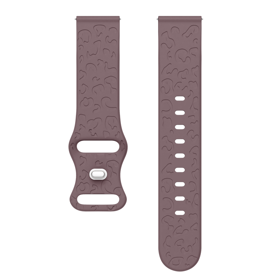 xoxo Wildhearts - Samsung Galaxy Watch 5 Pro siliconen bandje Leopard Print - berry purple