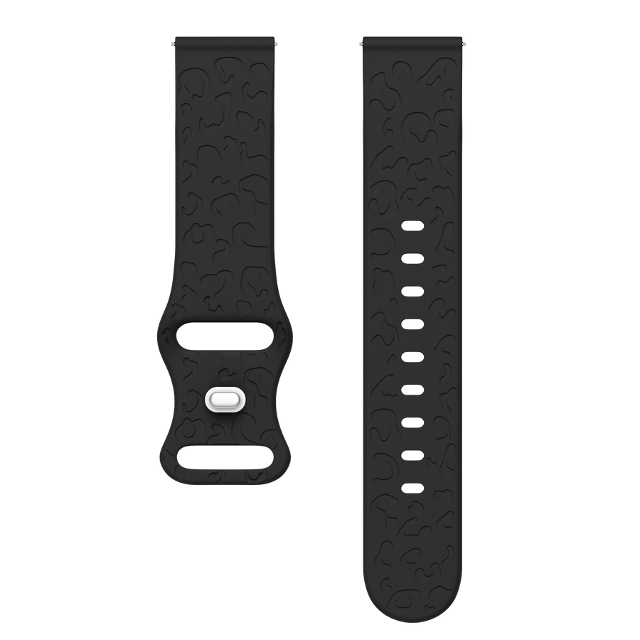xoxo Wildhearts - Samsung Galaxy Watch 5 44mm siliconen bandje Leopard Print - black