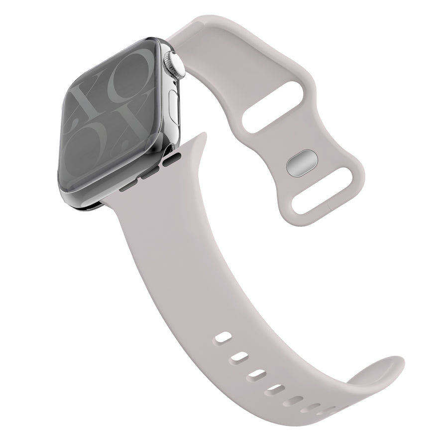 Apple Watch silicone strap starlight