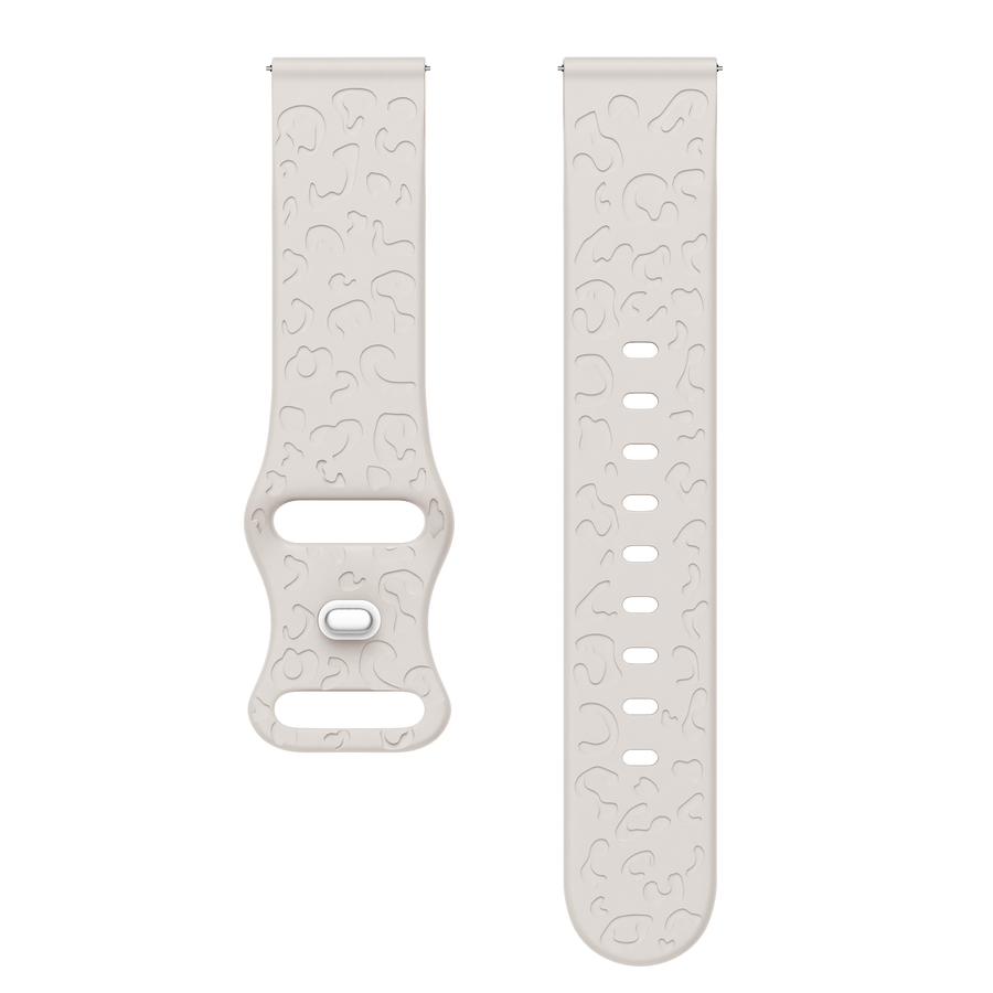 xoxo Wildhearts - Samsung Galaxy Watch 5 44mm siliconen bandje Leopard Print - starlight