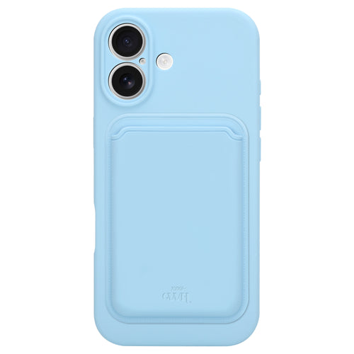 Silicone case with MagSafe Wallet (Blue) - iPhone 17