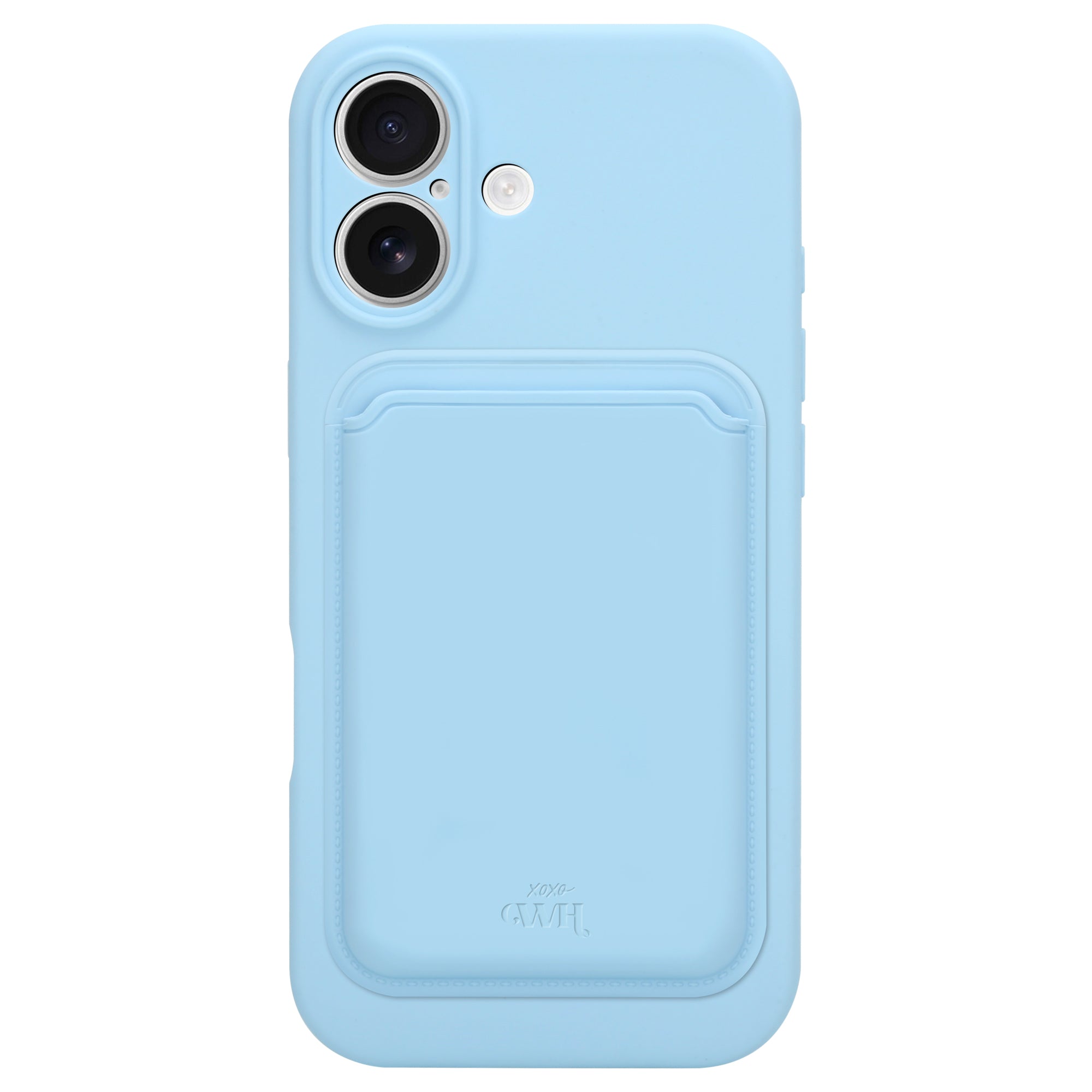 Silicone case with MagSafe Wallet (Blue) - iPhone 17