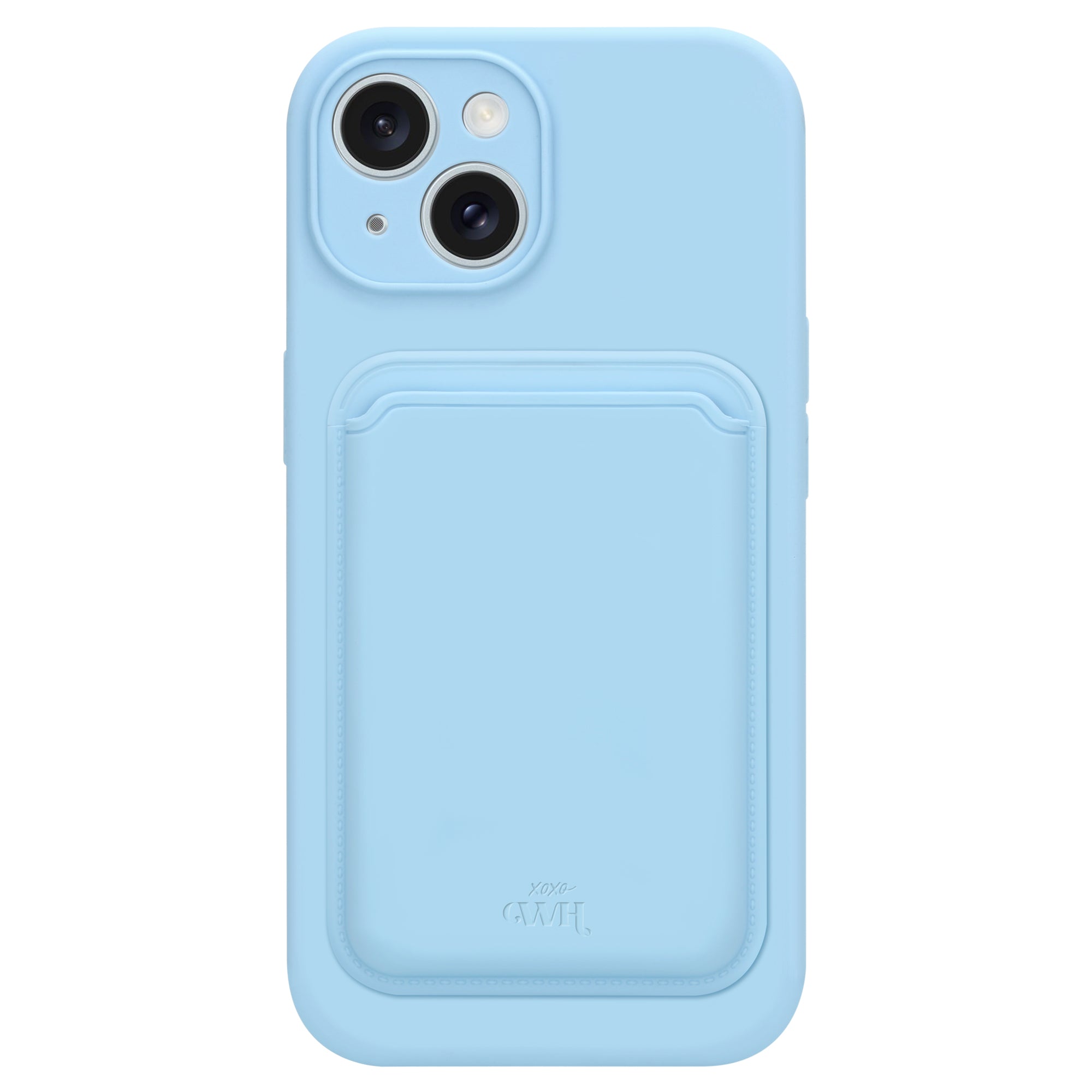 Silicone case with MagSafe Wallet (Blue) - iPhone 13