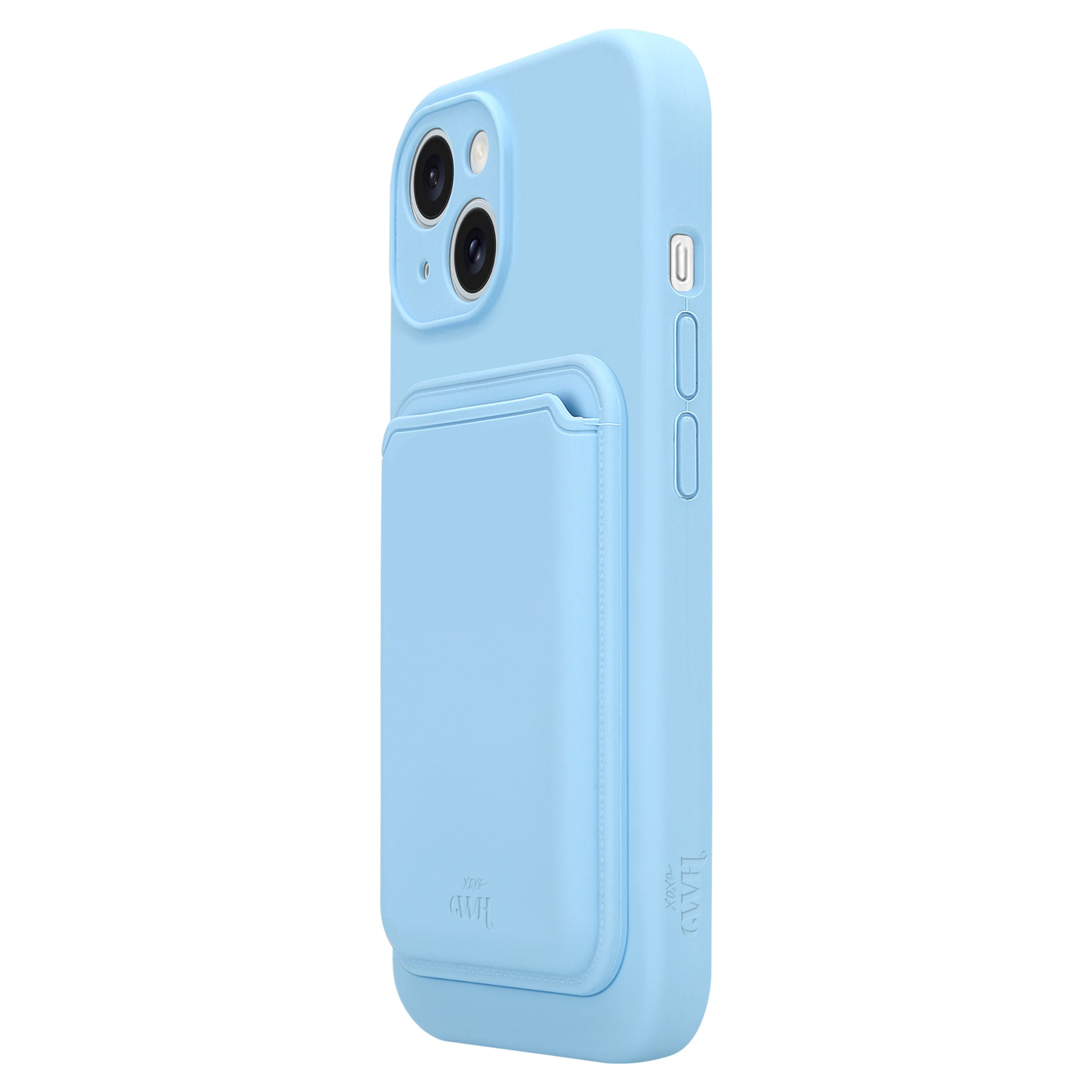 Silicone case with MagSafe Wallet (Blue) - iPhone 13