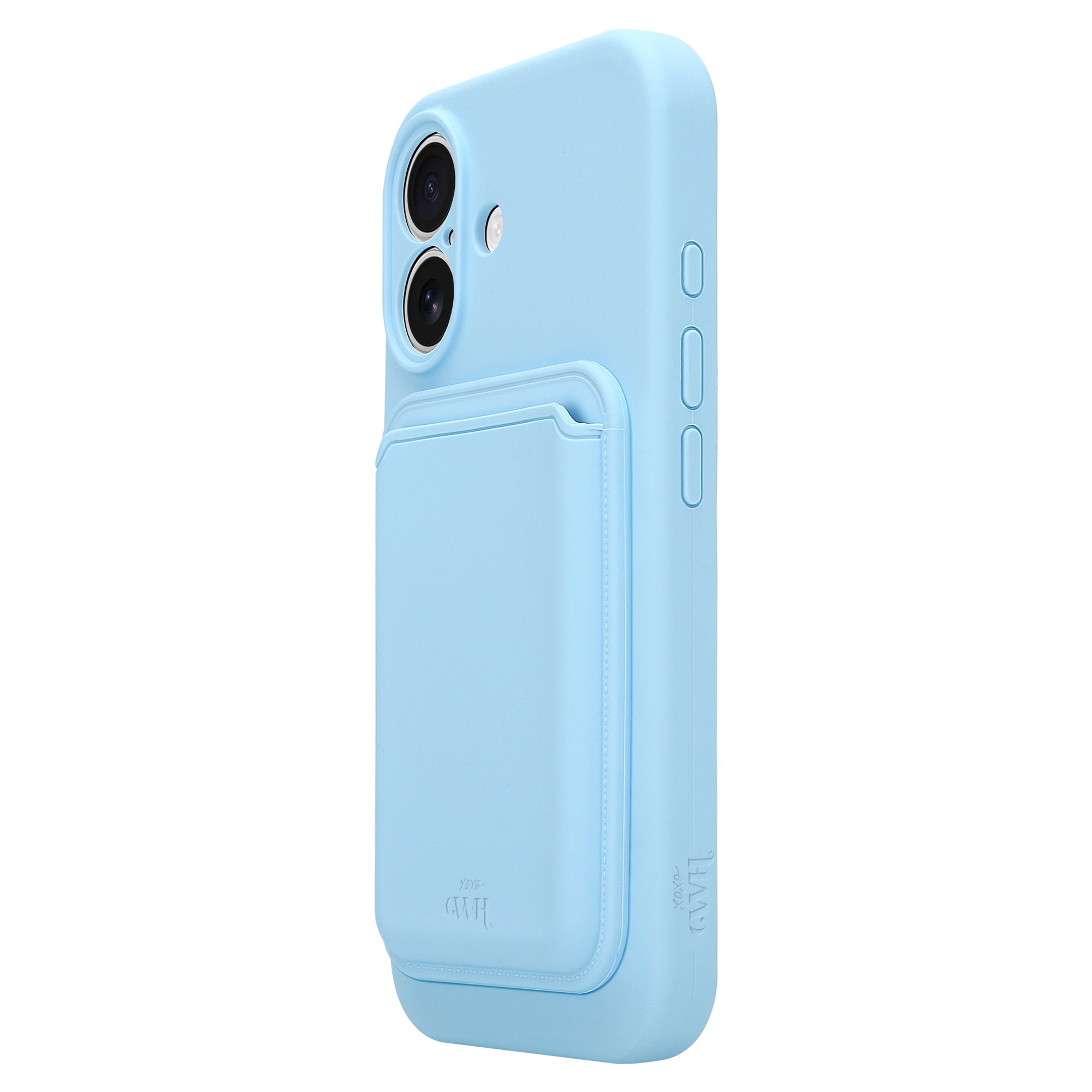 Silicone case with MagSafe Wallet (Blue) - iPhone 17